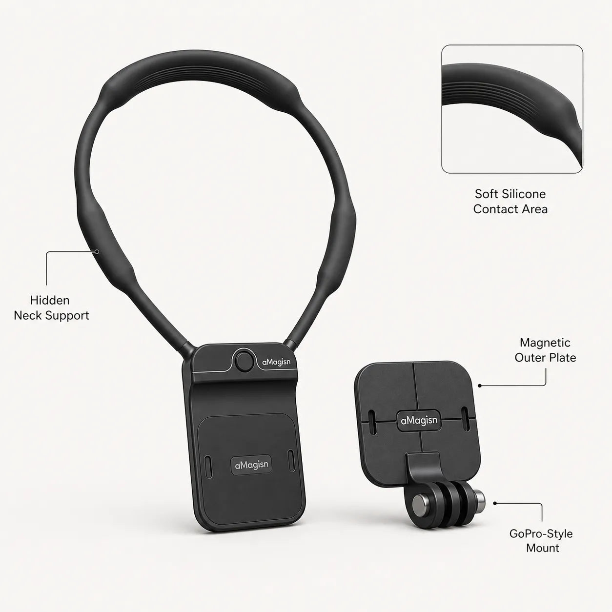 Hidden Magnetic Neck Mount