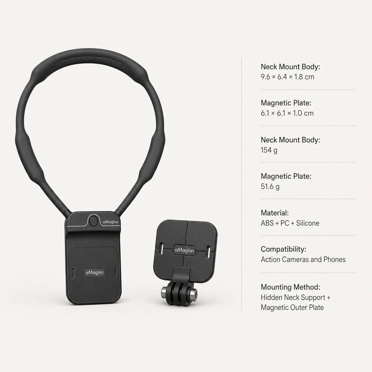 Hidden Magnetic Neck Mount